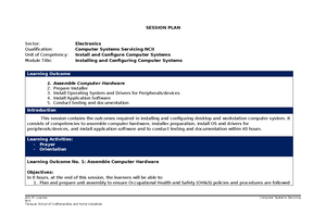 Individual Assessment Record - Computer Technology - Attendance Record ...