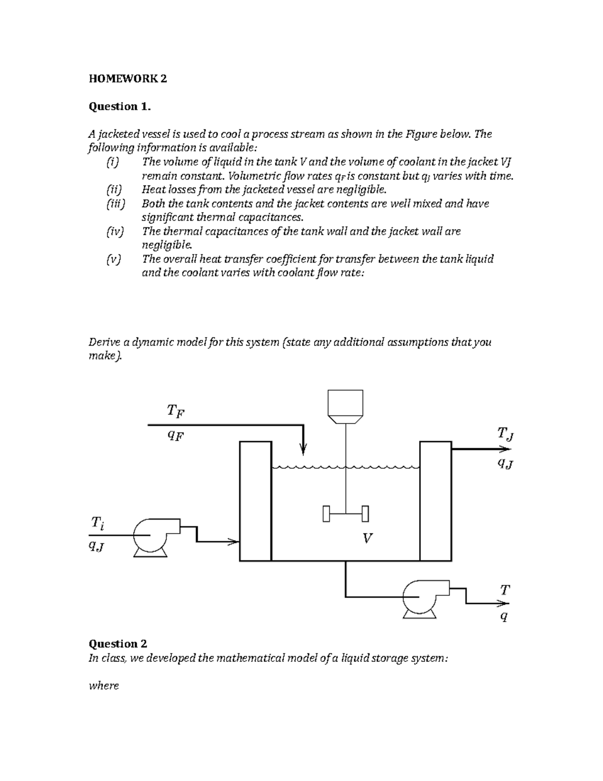 Homework 2 - Dynamic Modeling and Control Systems Analysis - Studocu