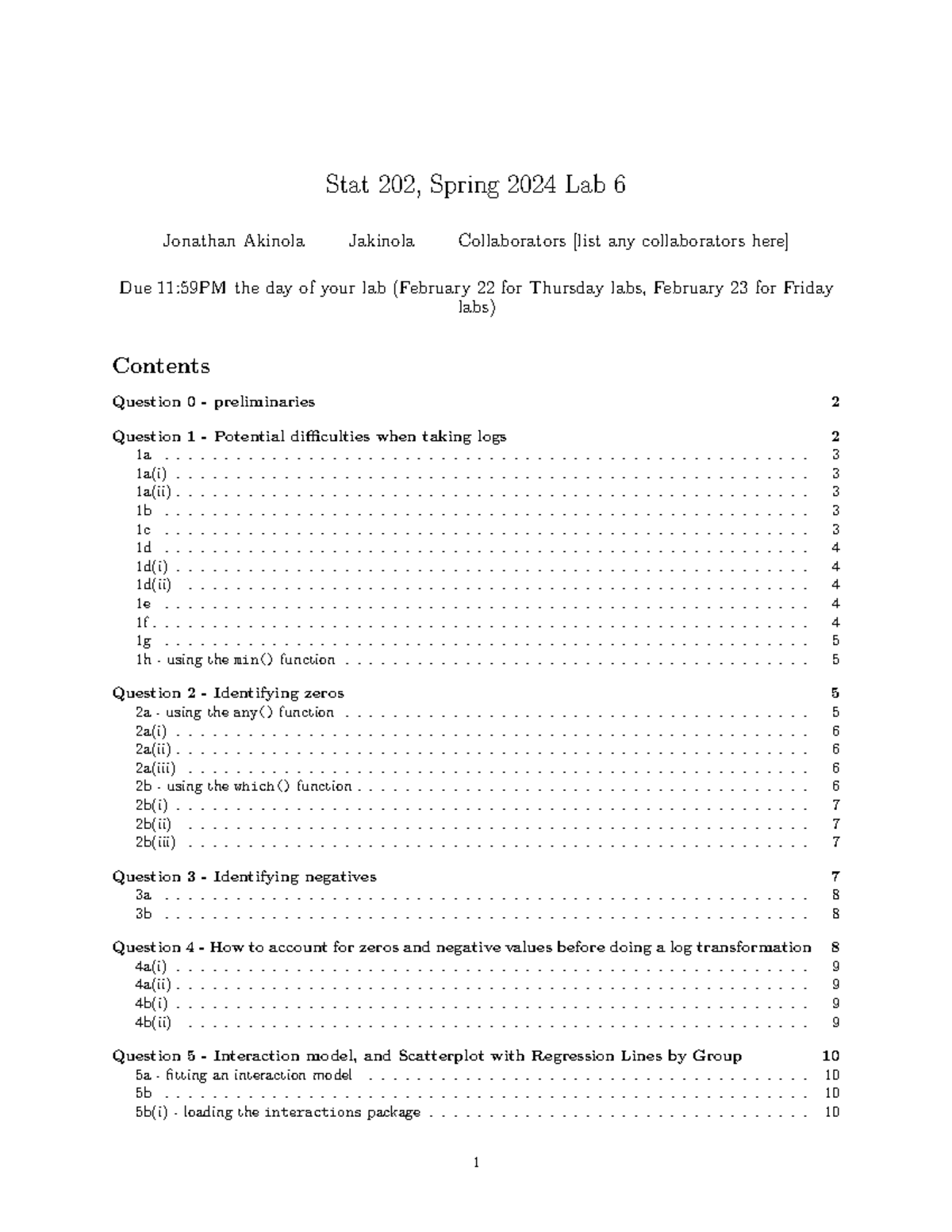Stat 202 Lab: Addressing Log Transformation Issues in Data Analysis ...