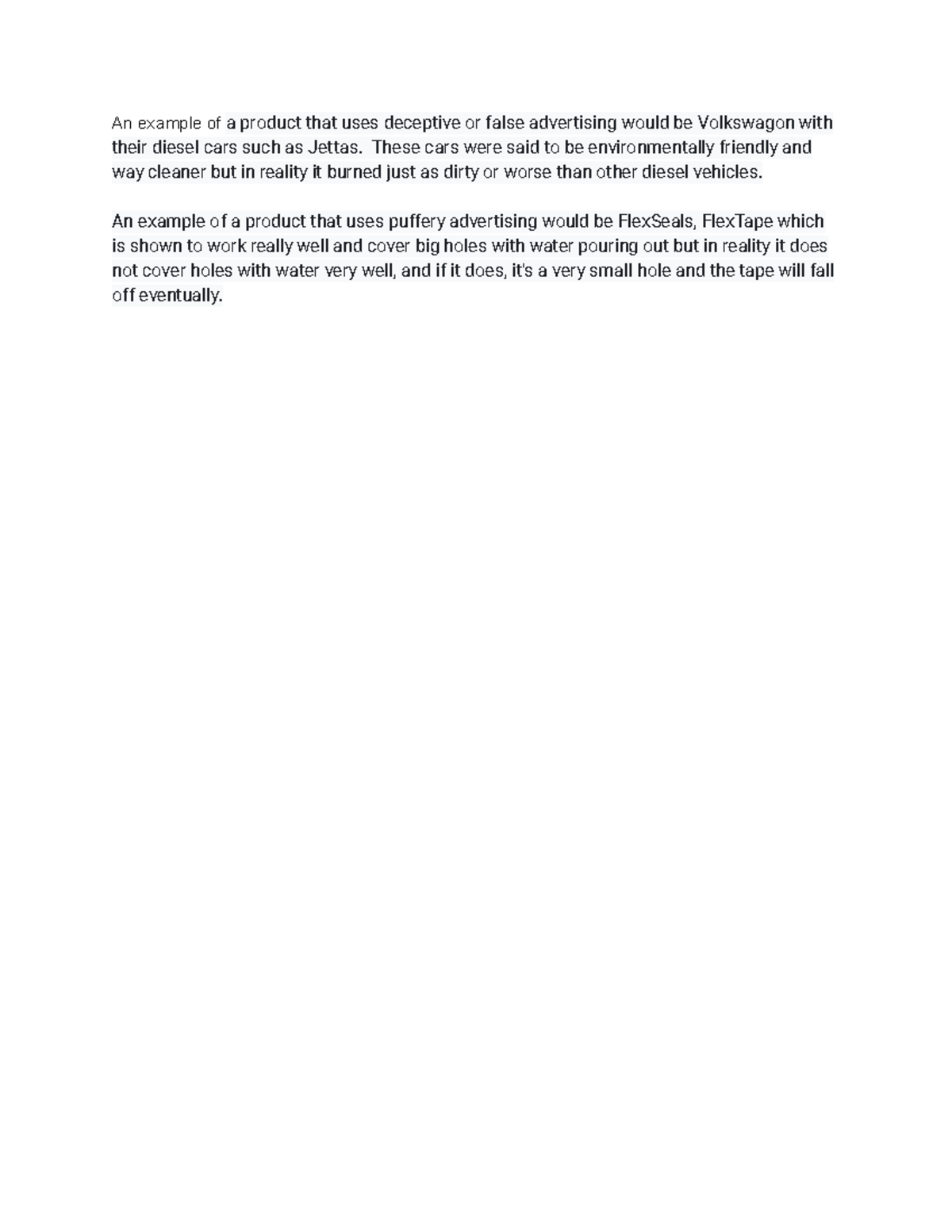 Research on Deceptive & Puffery Advertising: Case Studies in Marketing ...
