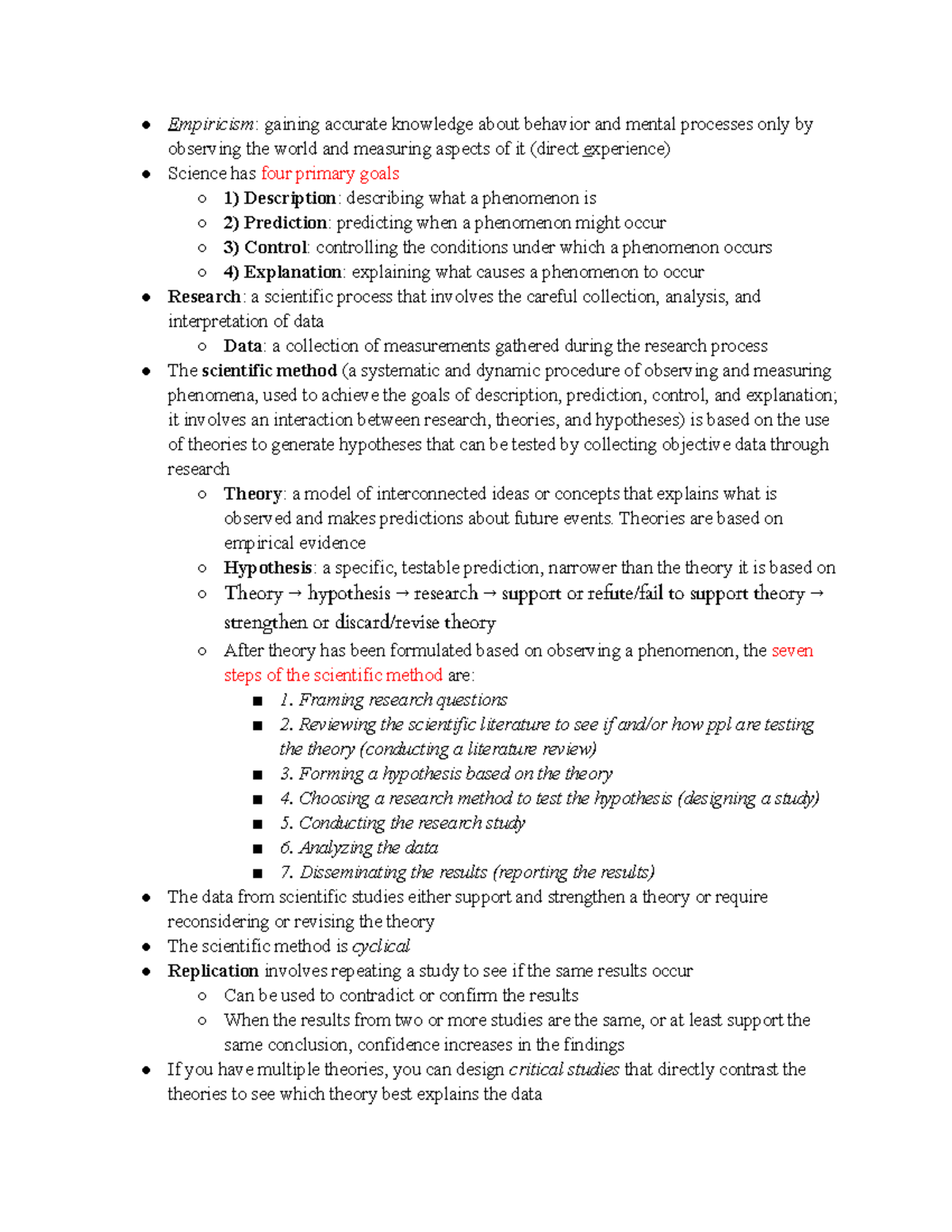 Ch. 2 Research Methodology - E mpiricism : gaining accurate knowledge ...