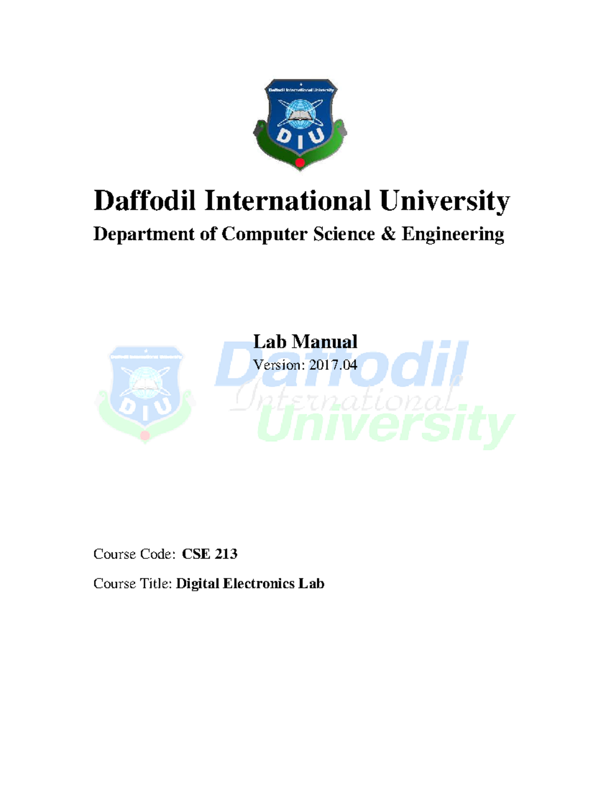 CSE224 Lab-Manual (1) - its helpfull - Daffodil International ...