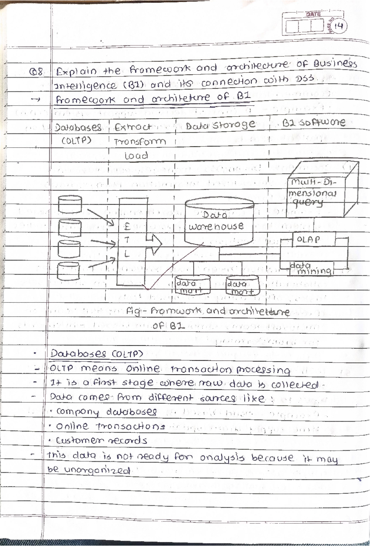 BAI 518 Final Exam Notes on Business Intelligence & Analysis - Studocu