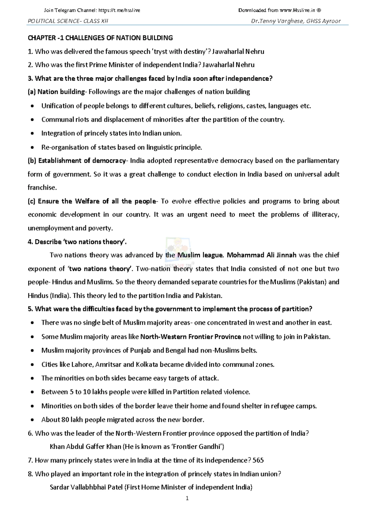 Plustwo computer science study notes - Chapter – 1 Structures and ...