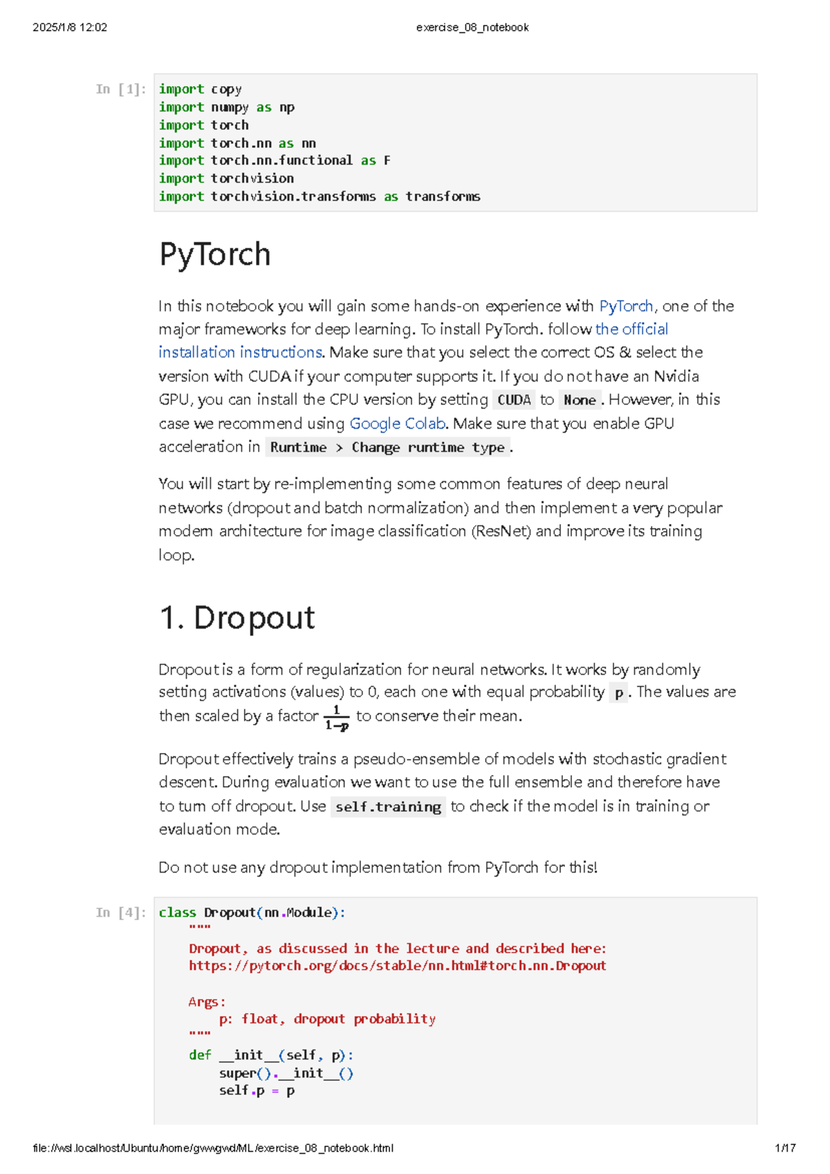 Exercise 08 notebook - deep learning 2 - import import import import ...