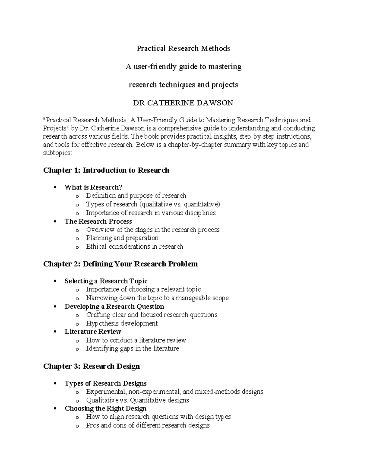 Practical Research Methods 2025 - Practical Research Methods A user ...