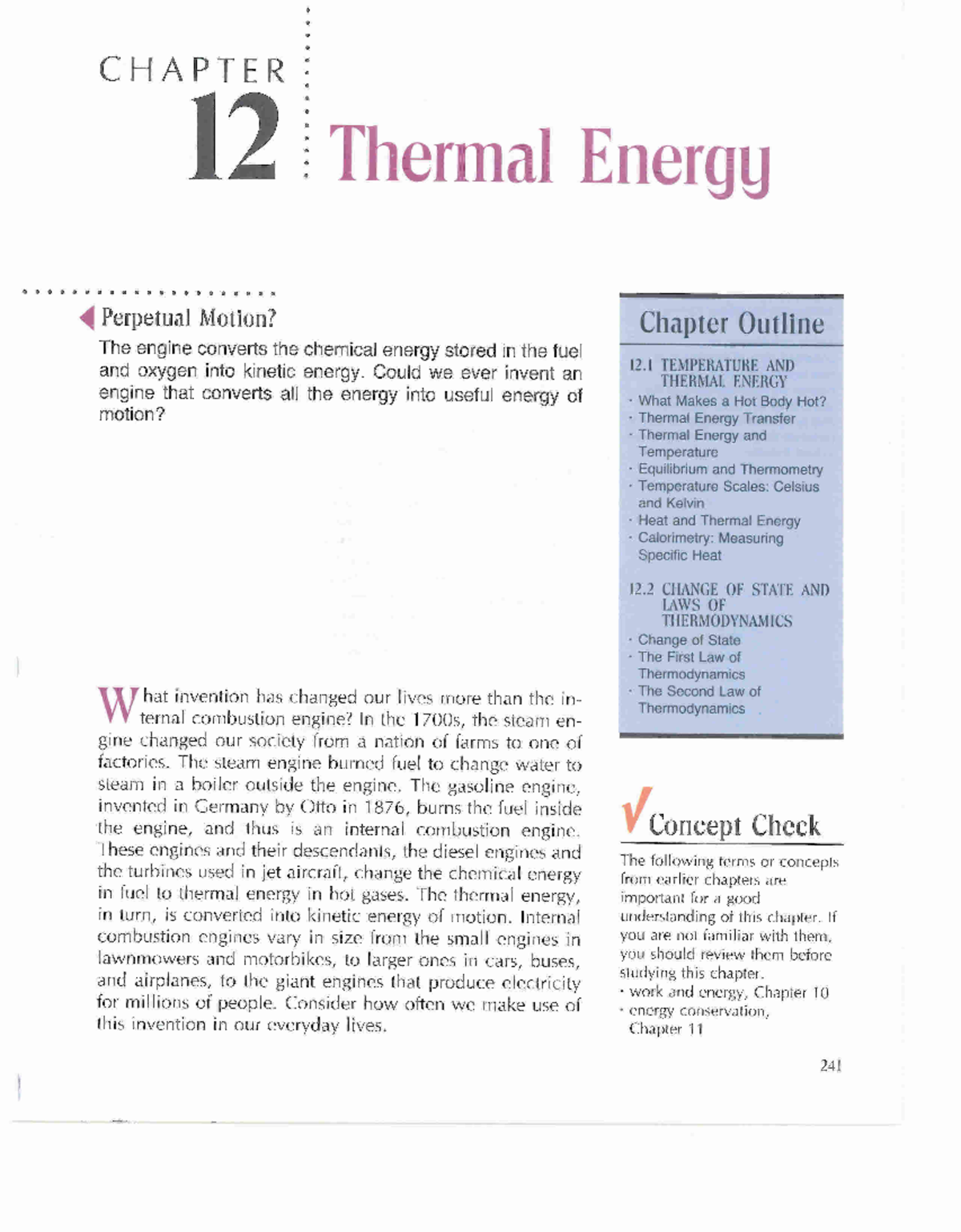 Chapter 12: Understanding Thermal Energy and Temperature Concepts - Studocu