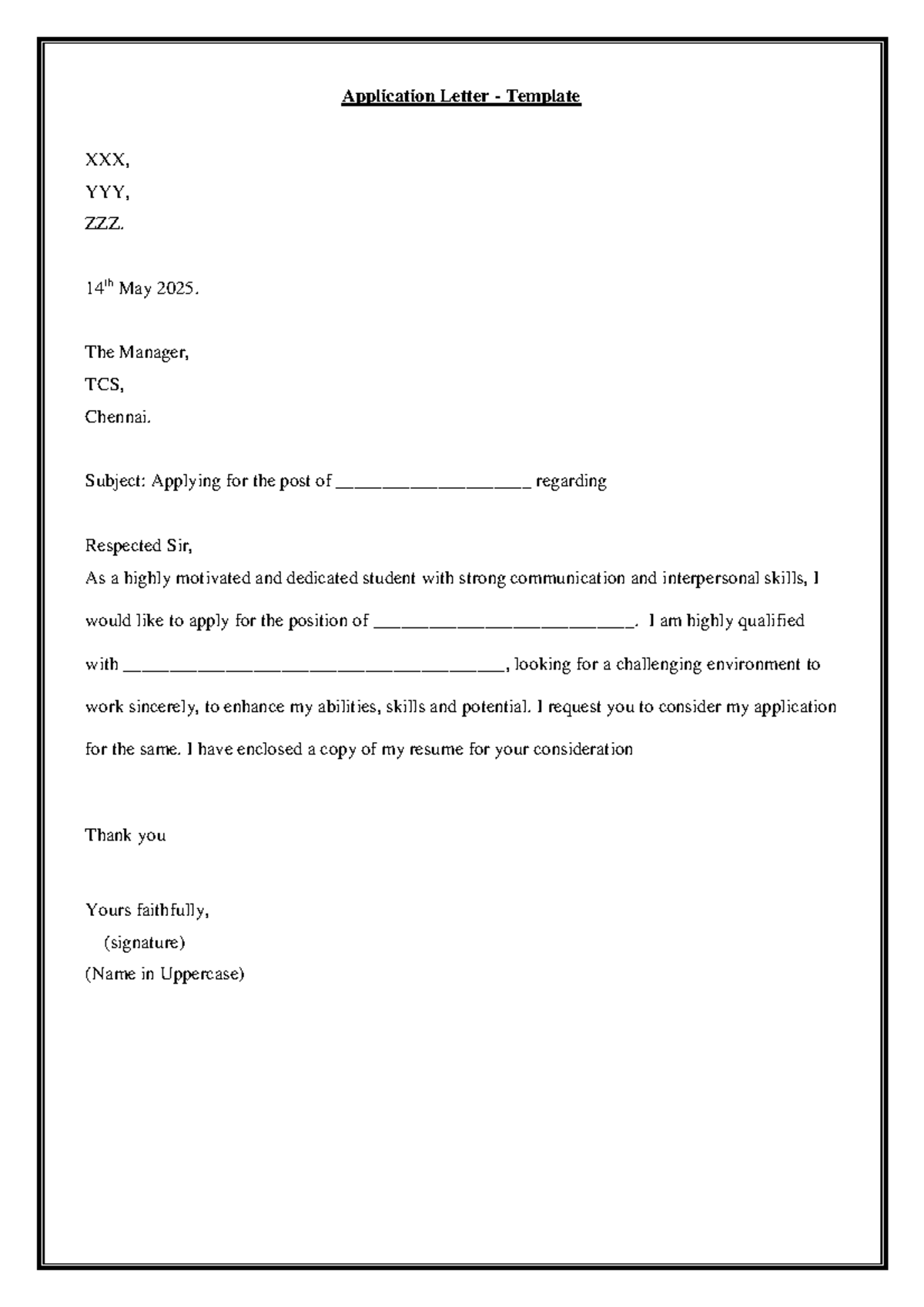 CT 2 - Application Letter & Resume Writing Guide - Studocu