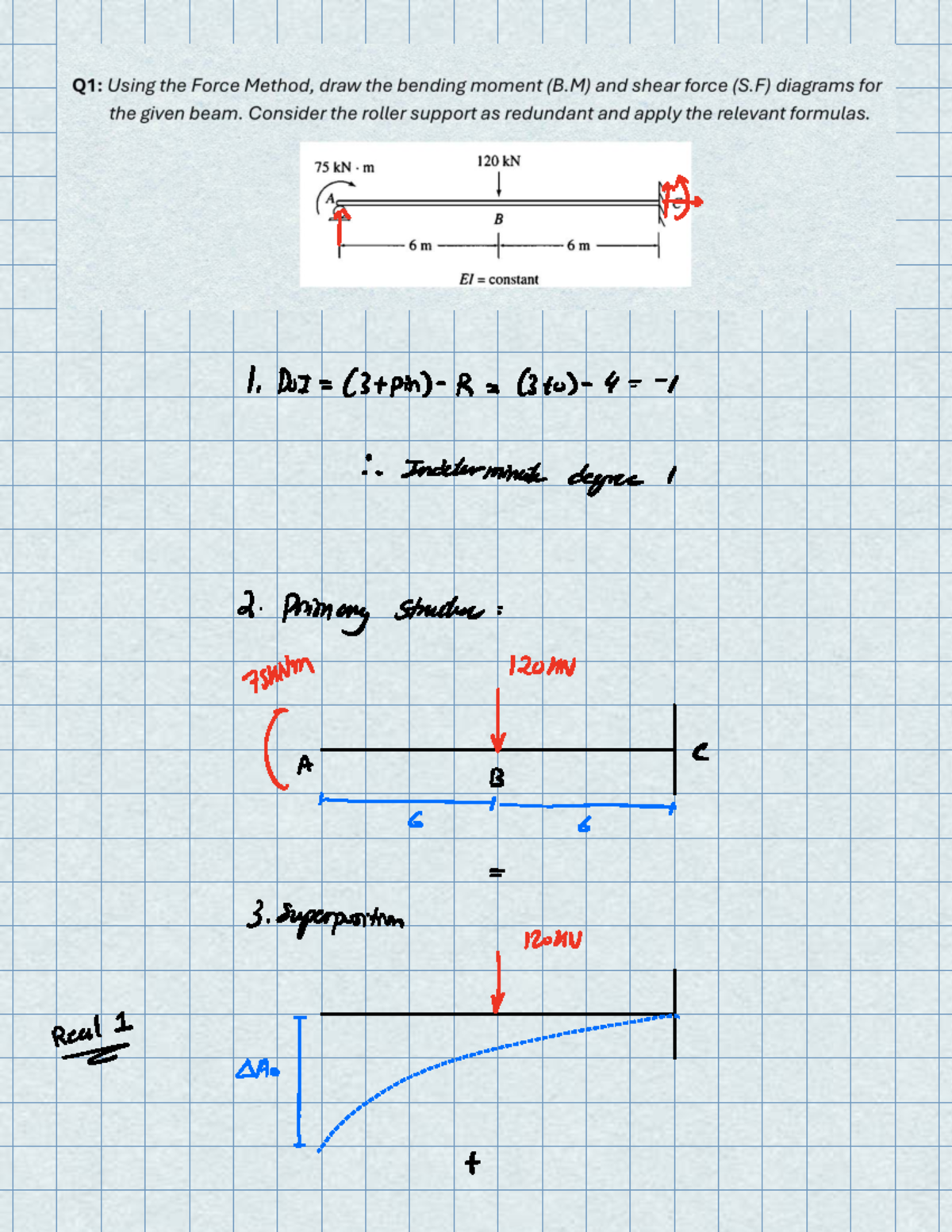 BCEE343 - Assignment 1: Analysis of Indeterminate Structures - Studocu