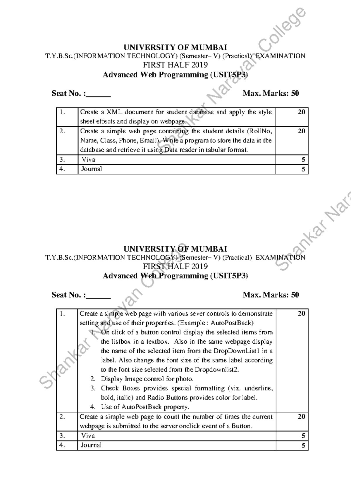 Advanced Web Programming Practical Notes (USIT5P3) - T.Y.B.Sc. IT - Studocu