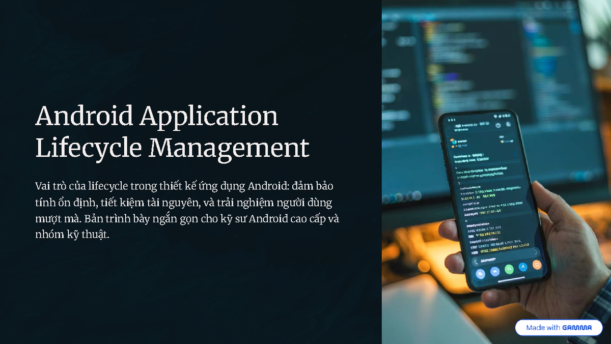 Android Application Lifecycle Management: Key Concepts and Techniques ...