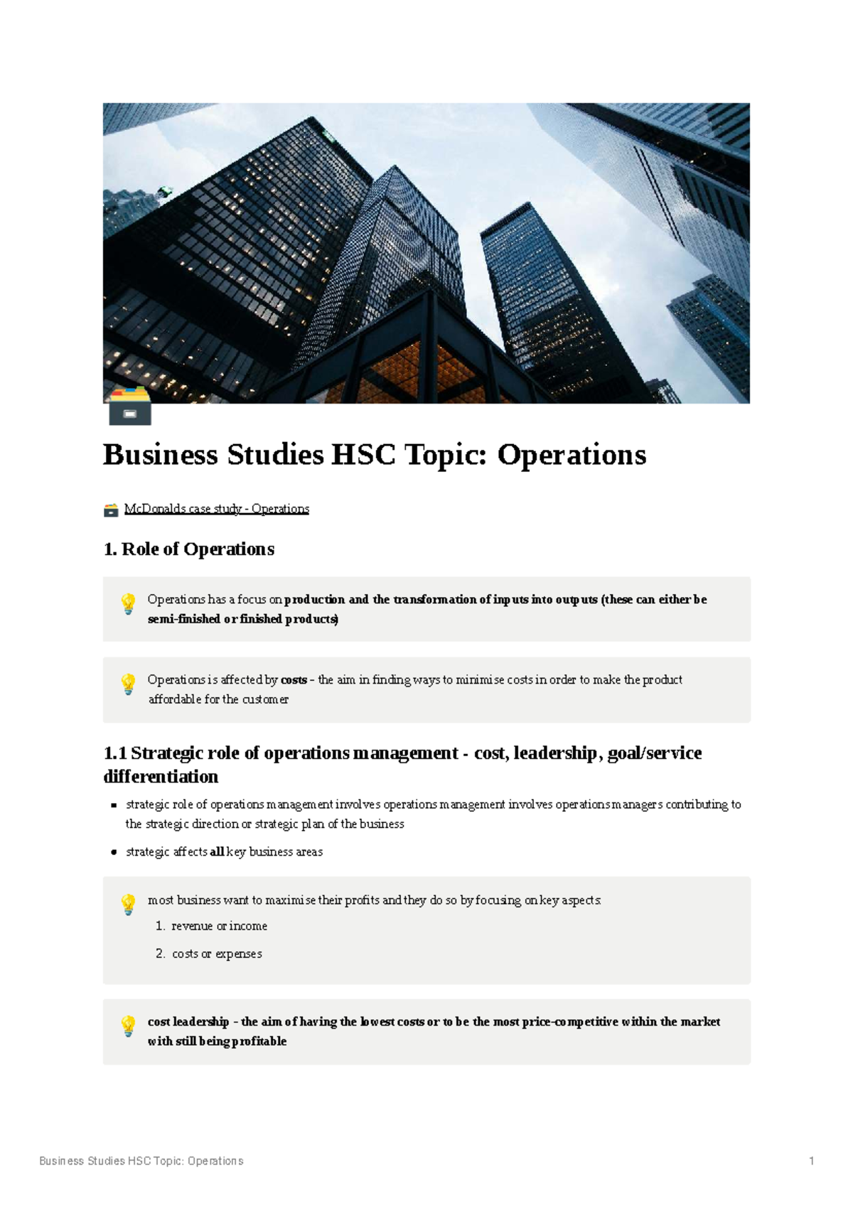 Business Studies HSC Topic Operations 9476ae045bd04ea59556 d2524c4ee894 ...