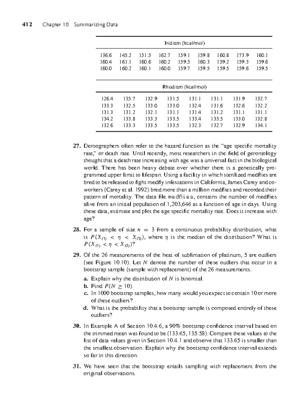 412 Chapter 10 Data Summary & Analysis in Statistics - Studocu