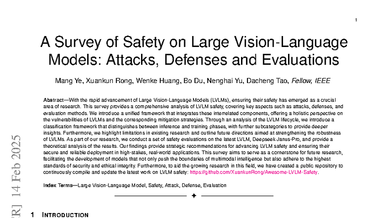 A Comprehensive Survey on LVLM Safety: Attacks, Defenses, and ...