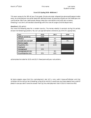Chapter 5 - The measurement of national income - Final and Intermediate ...