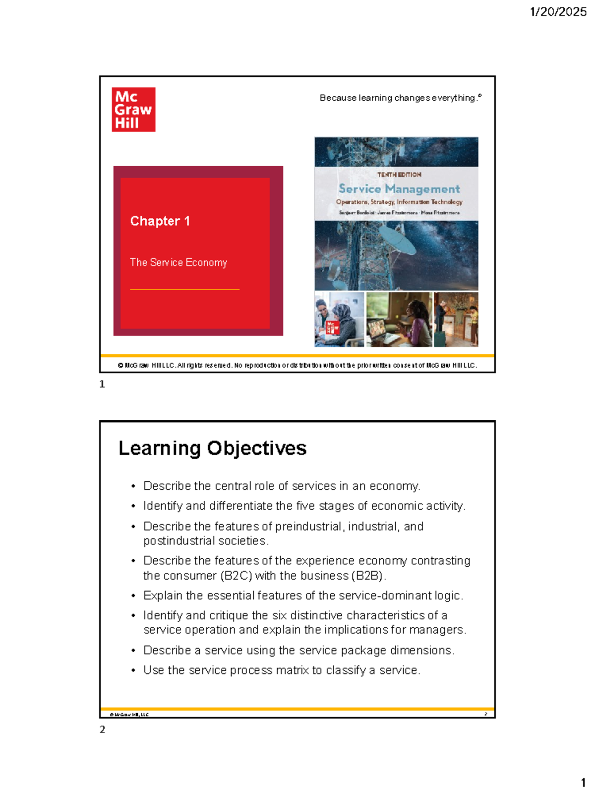 Ch01 Intro to Service - lecture 1 - Because learning changes everything ...