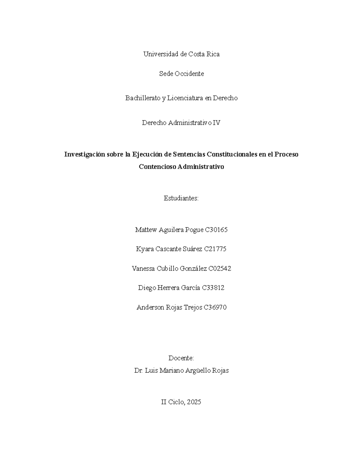 C30165 - Ejecución de Sentencias Constitucionales en el Proceso ...