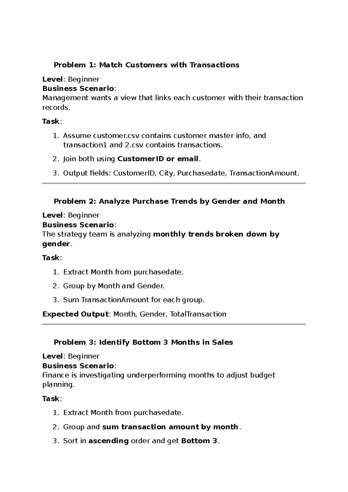 Assignment Questions - Business Analytics (LEVEL I & II) - Studocu