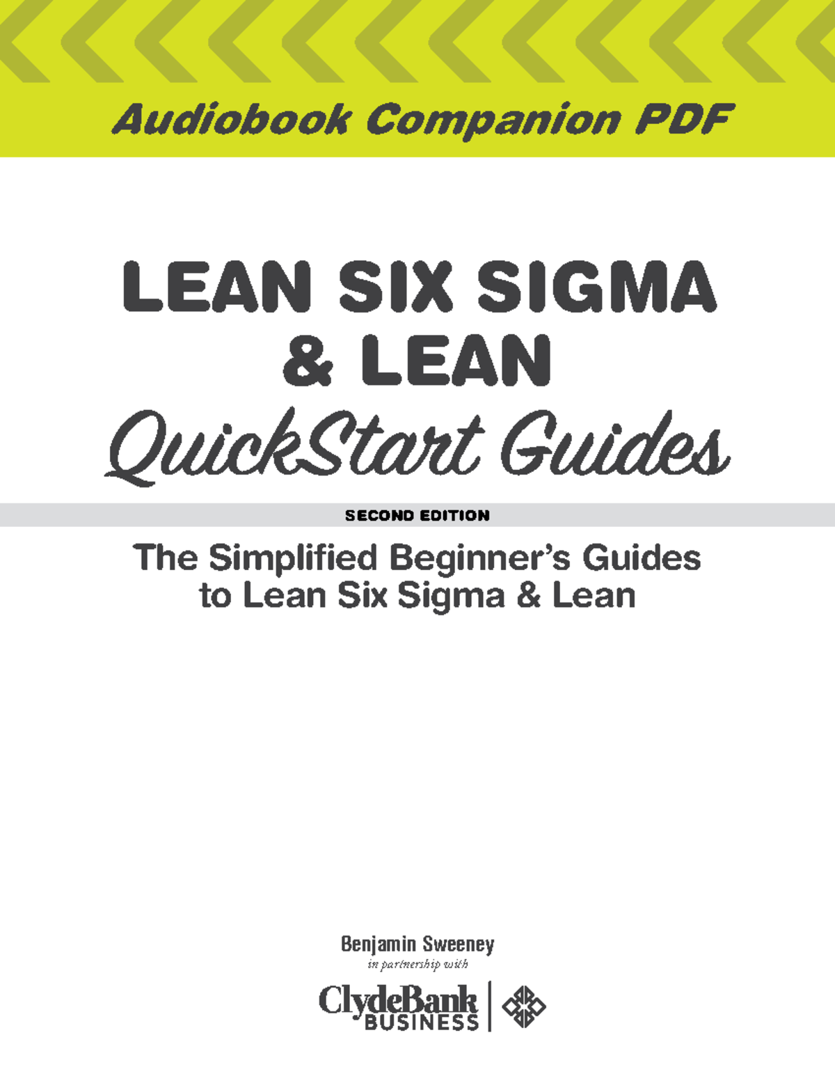 Lean Six Sigma Quickstart Guide (2nd Ed.) - Audiobook Companion PDF ...