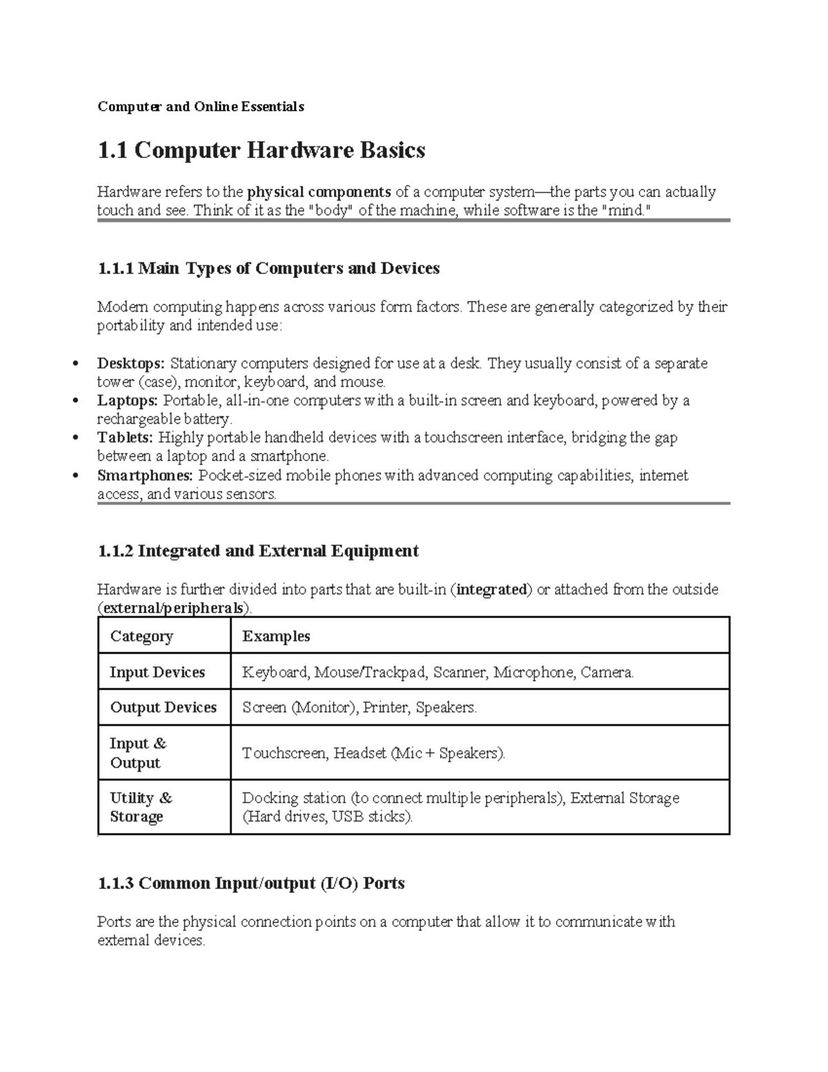Computer Hardware Basics: Understanding Components and Connections ...