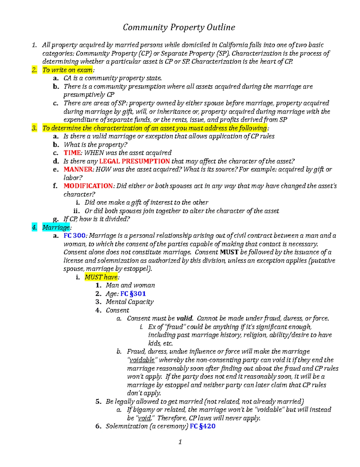 California Community Property (E & E)