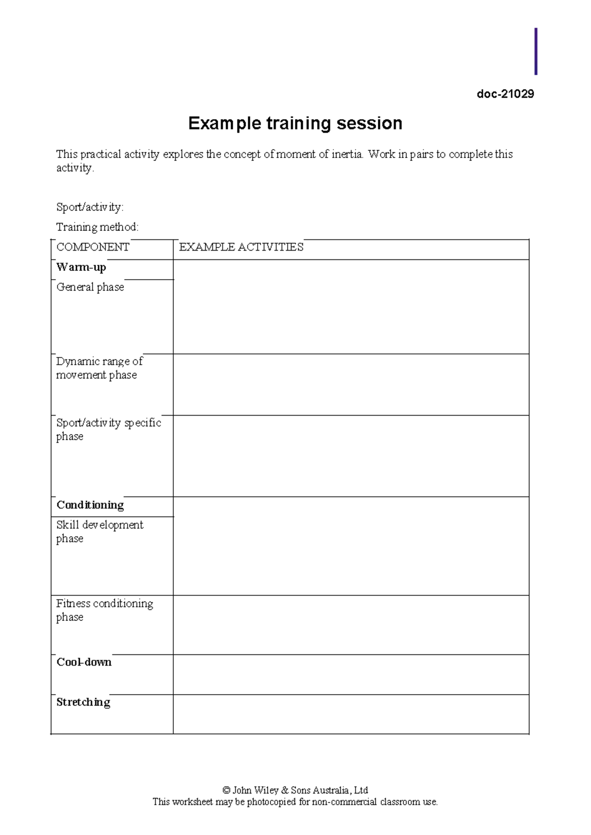 Doc-21029 - oigg - doc- Example training session This practical ...