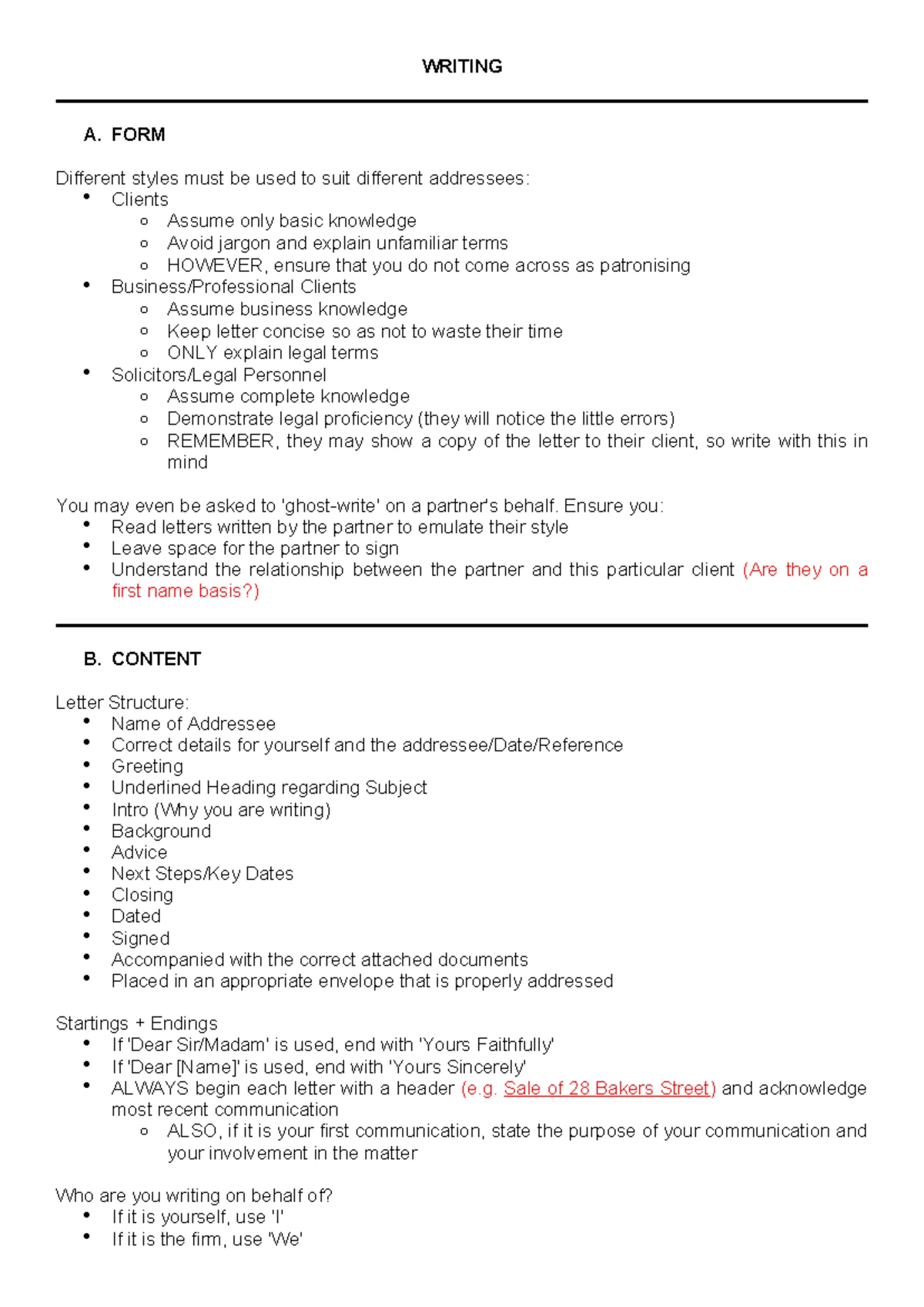 Drafting Effective Witness Statements: Guidelines & Principles - Studocu