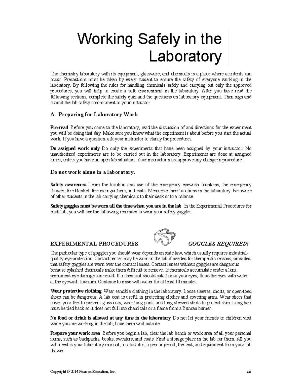 Safety Guidelines and Lab Techniques for Chemistry Labs - Studocu