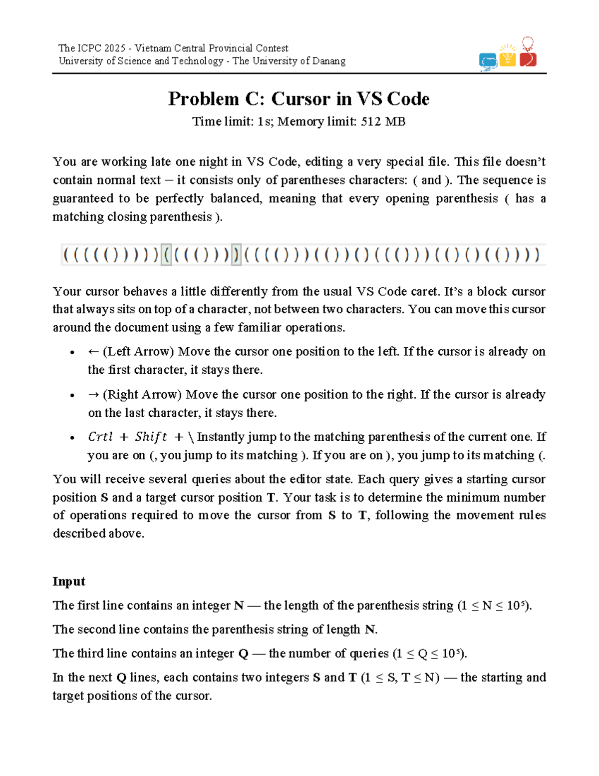 ICPC 2025 VN Central Contest: Problem C - Cursor in VS Code - Studocu