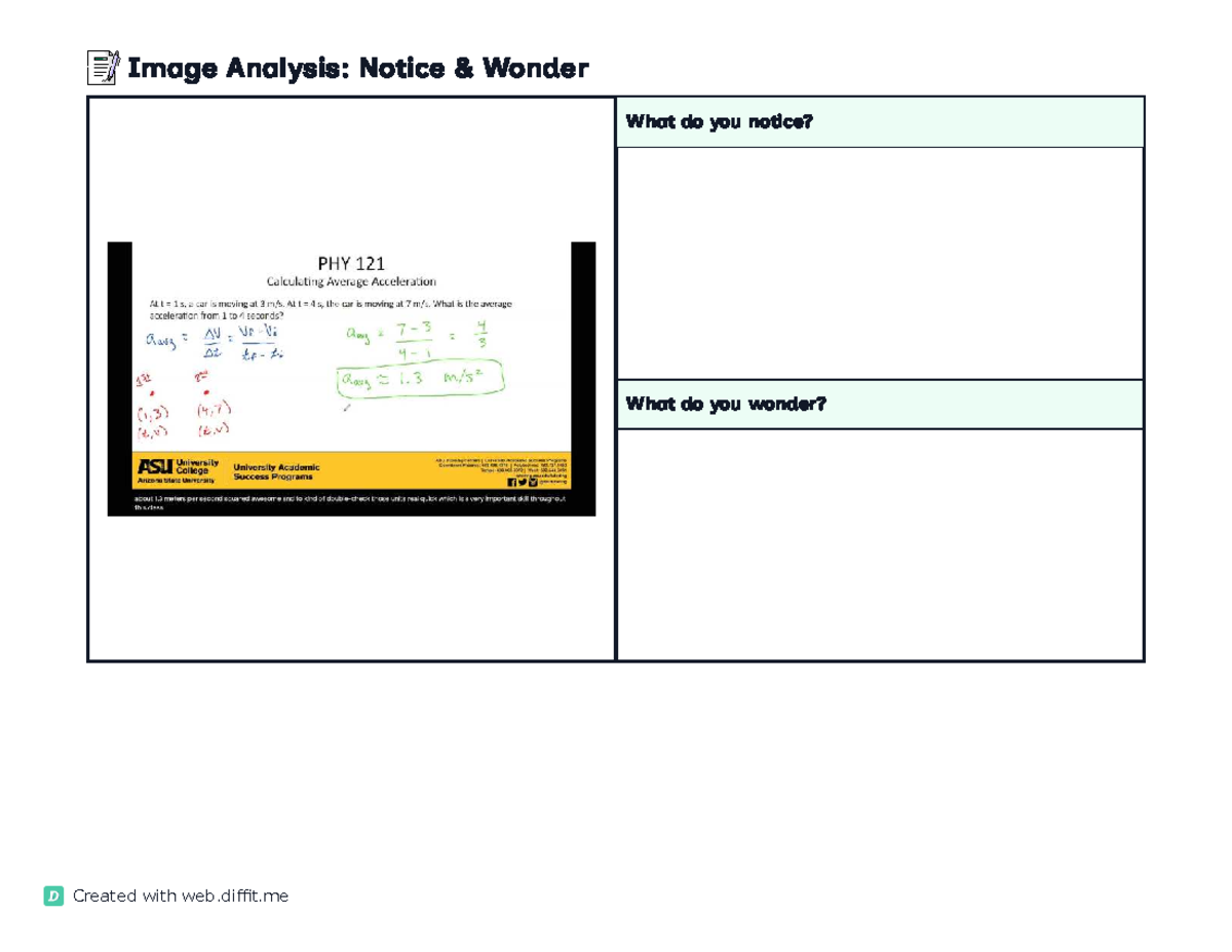 TS W2 D3 Lecture Notes: Understanding Average Acceleration - Studocu