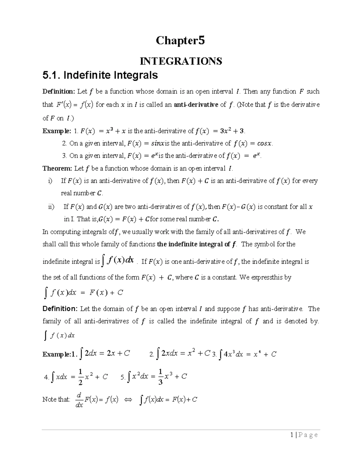 Applied mathematics one for fresh man - Applied Mathematics I - AAU ...