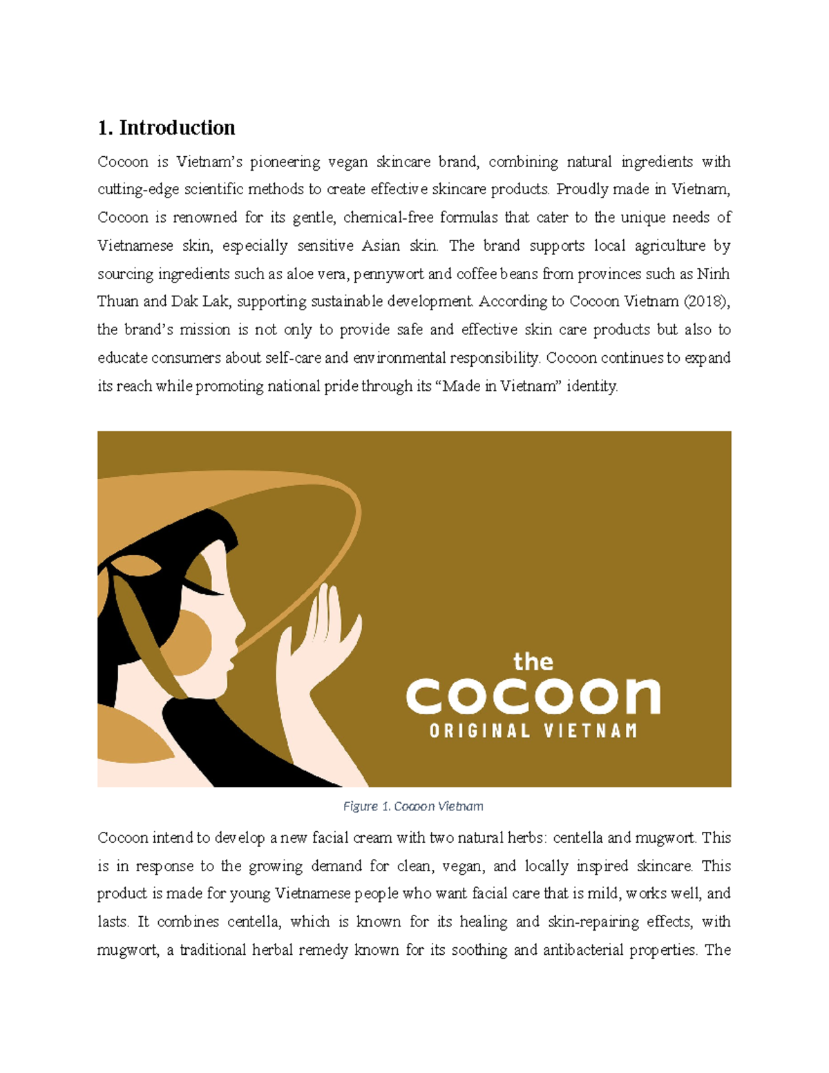 MKT311 Final Exam: Cocoon's Centella Mugwort Relief Cream Strategy ...