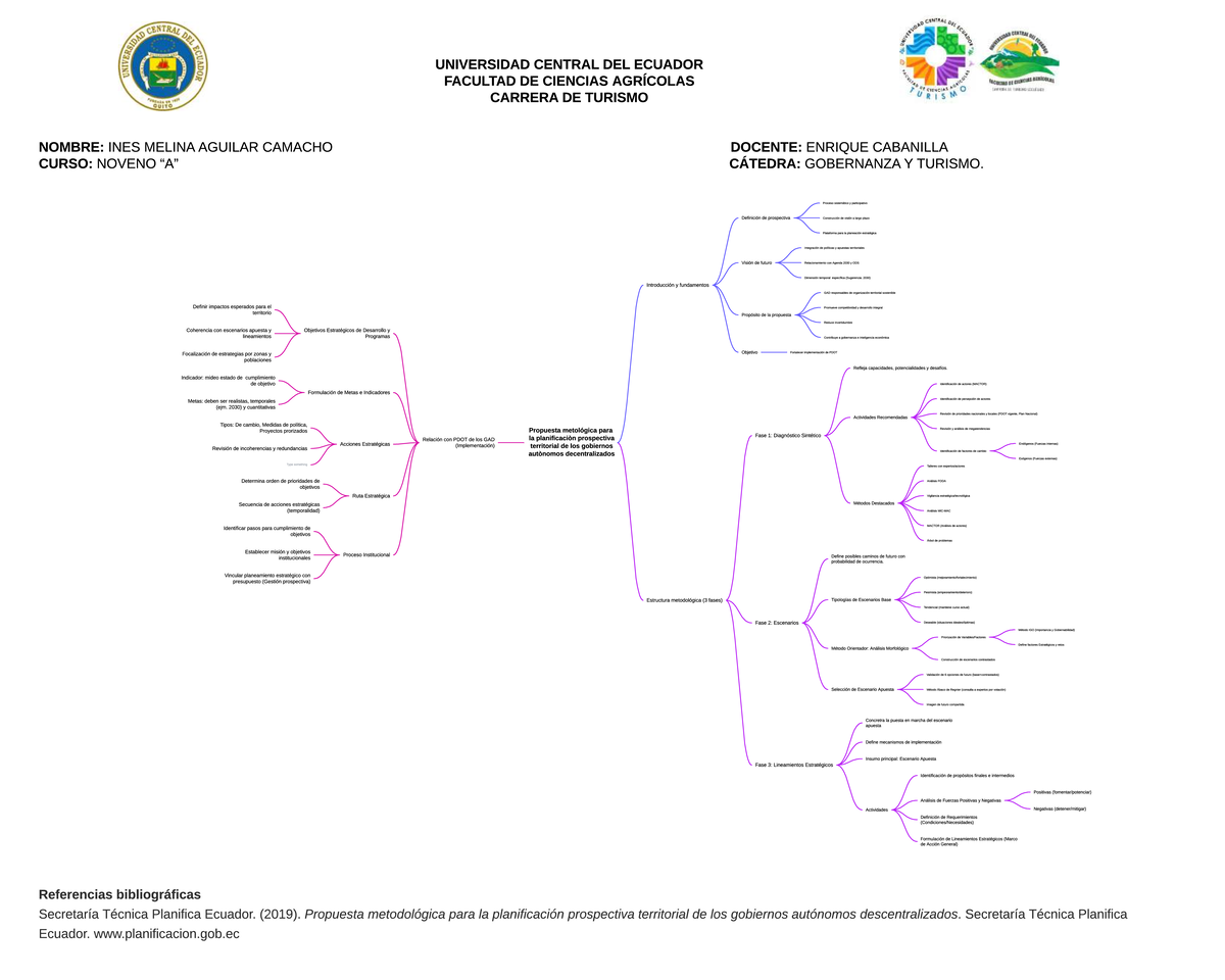 Mapa Conceptual del PDOT: Resumen y Propuesta Metodológica - Studocu