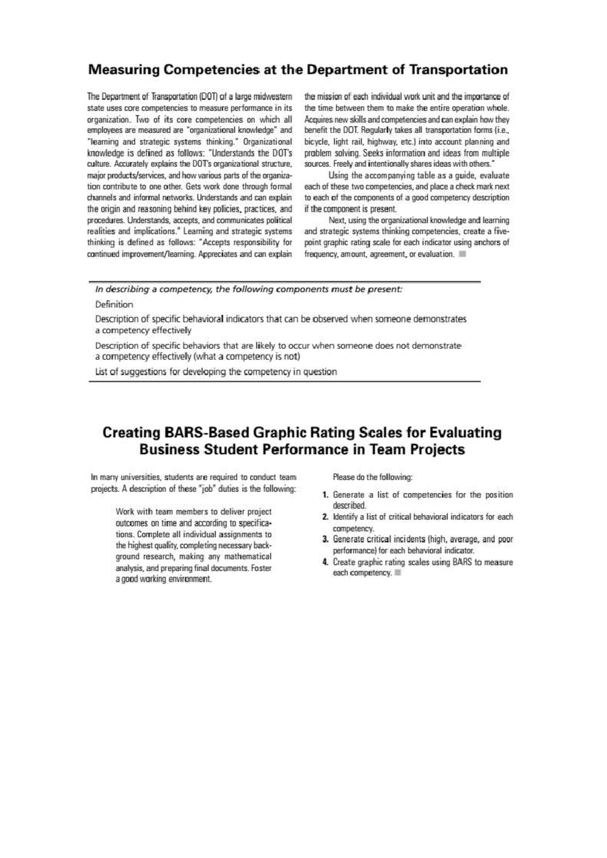 Measuring Competencies in DOT: A Comprehensive Evaluation Guide - Studocu