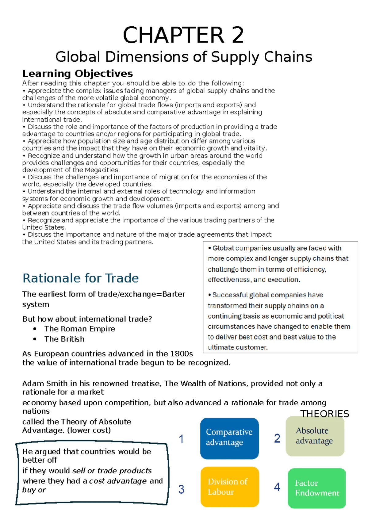 Chapter 1 Summary: Logistics & Supply Chain Management Insights - Studocu