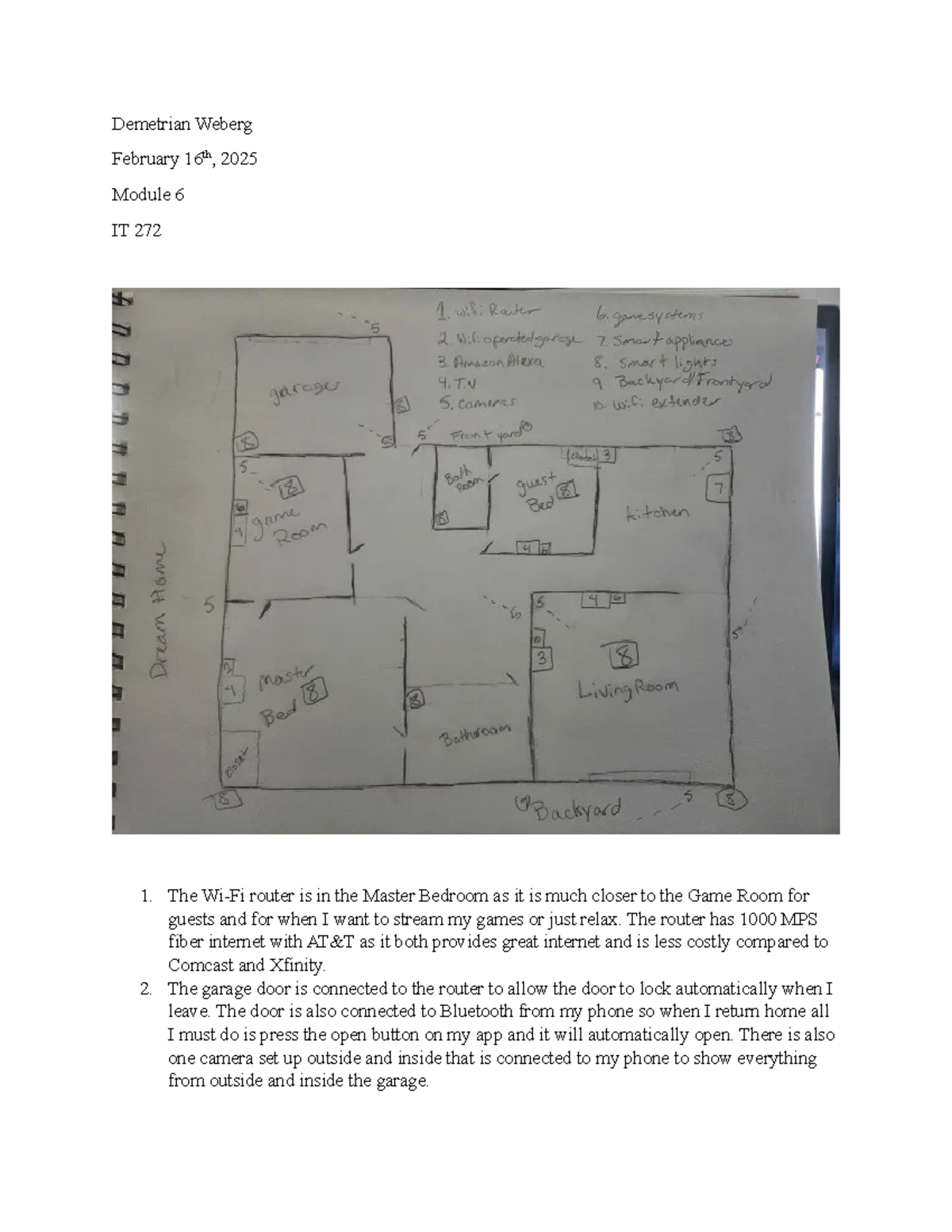 IT 272 Module 6: Home Automation with Wi-Fi Connectivity - Studocu