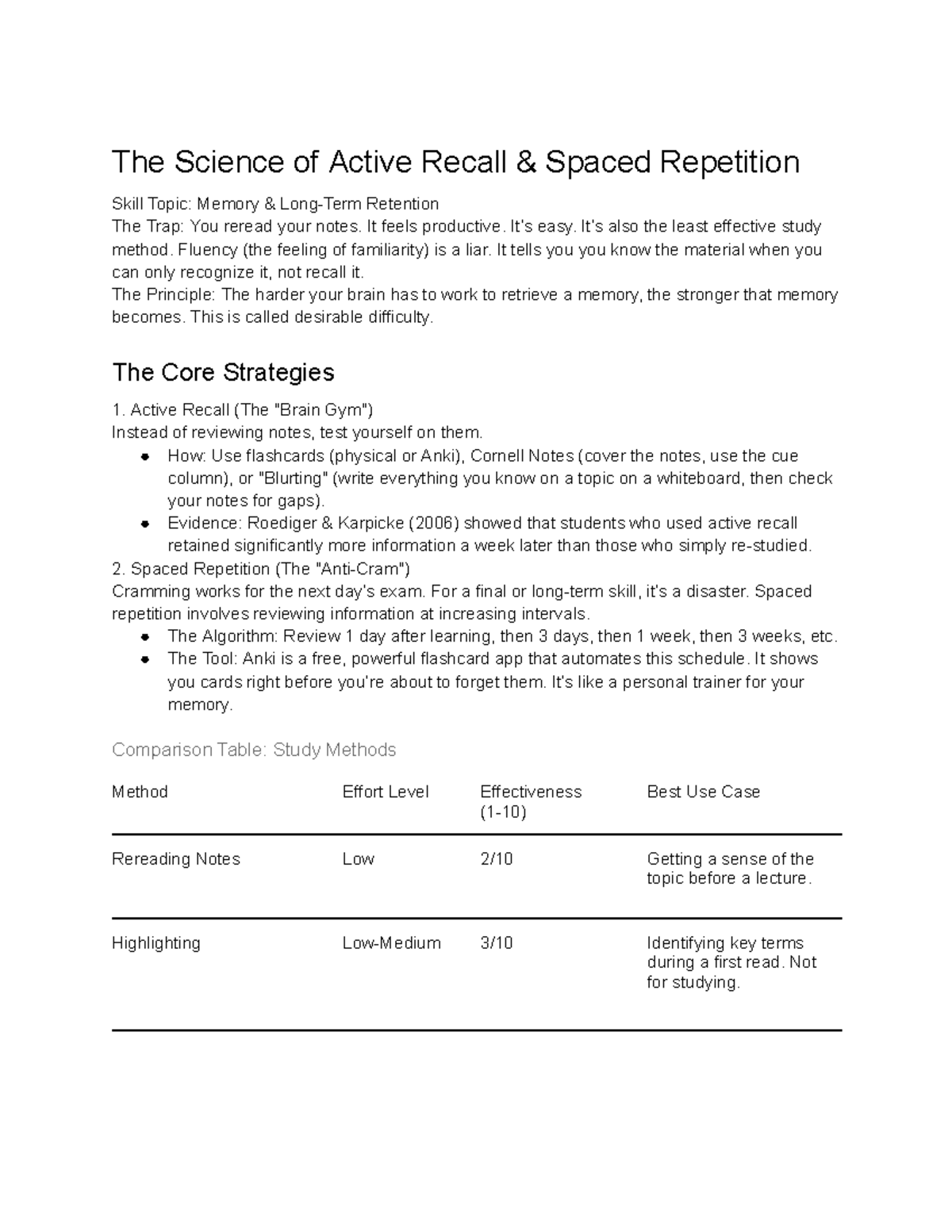 The Science of Active Recall & Spaced Repetition: Memory Retention ...