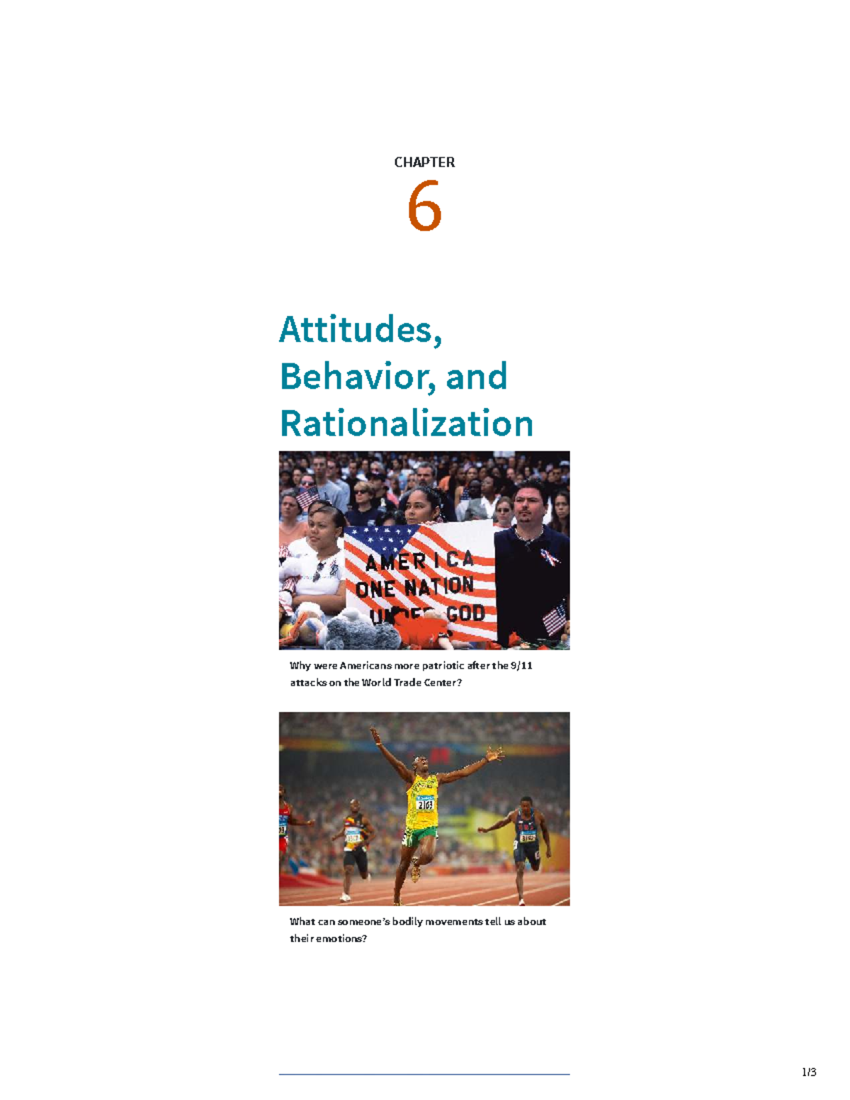 CHAPTER 6: Attitudes and Behavior in Social Psychology (JAMA 2163 ...