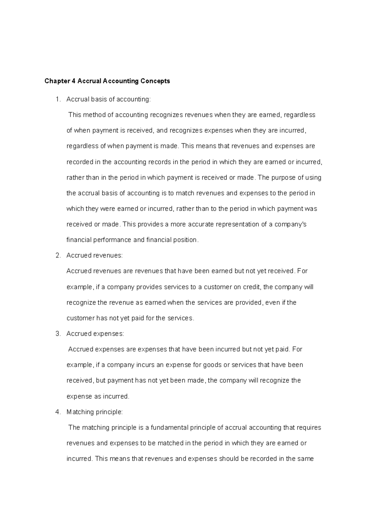 Accrual Accounting Concepts - Chapter 4 Accrual Accounting Concepts ...