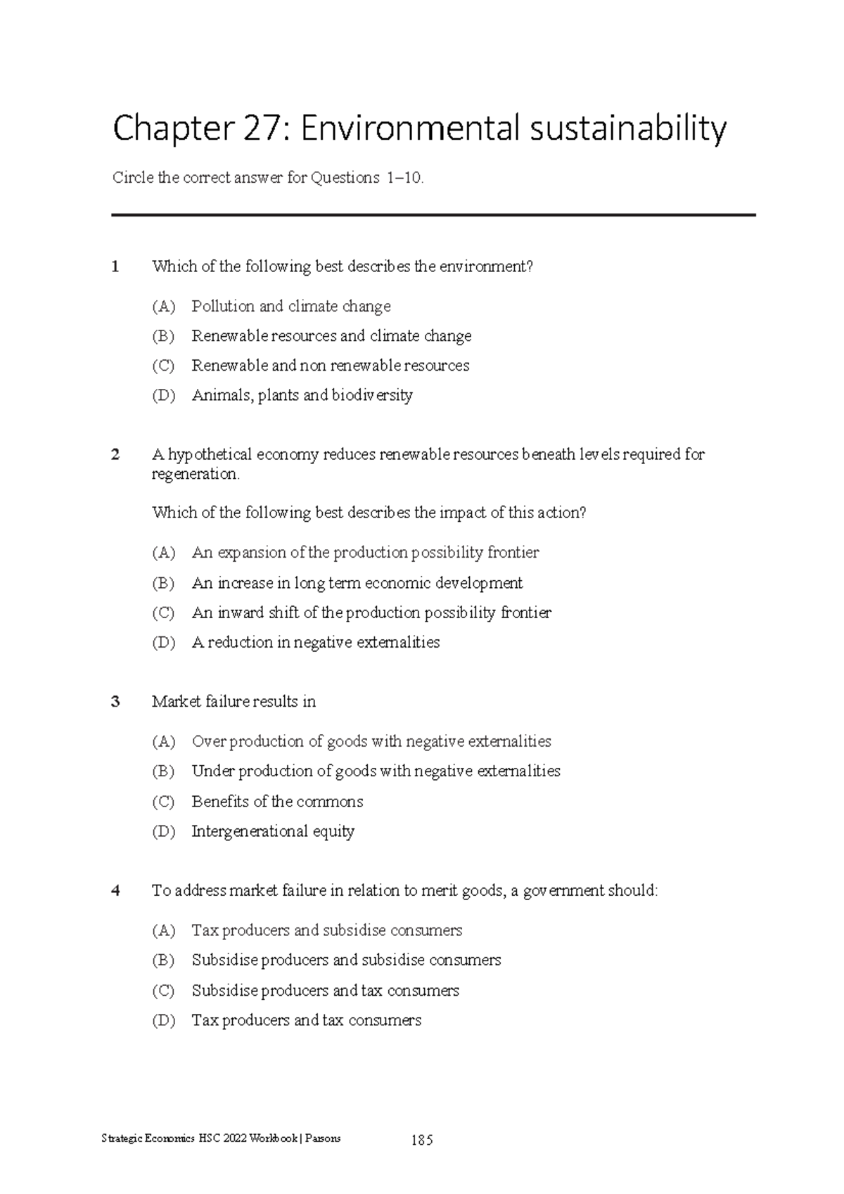 Ch27: Environmental Sustainability - HSC Strategic Economics Exam Prep ...