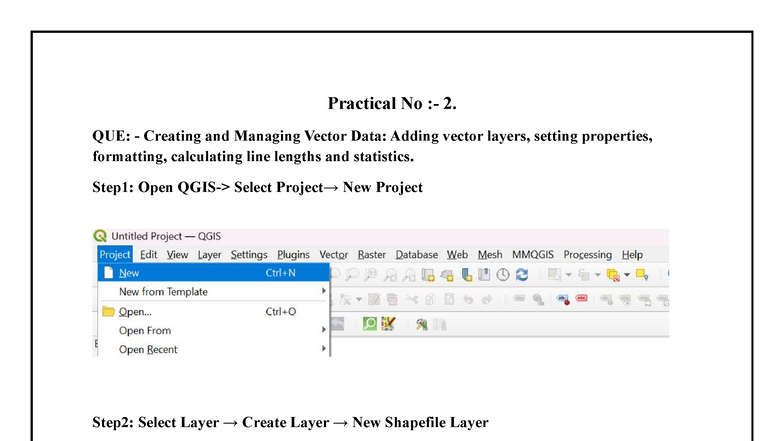 Practical No 2: Managing Vector Data in GIS - Layer Creation & Styling ...