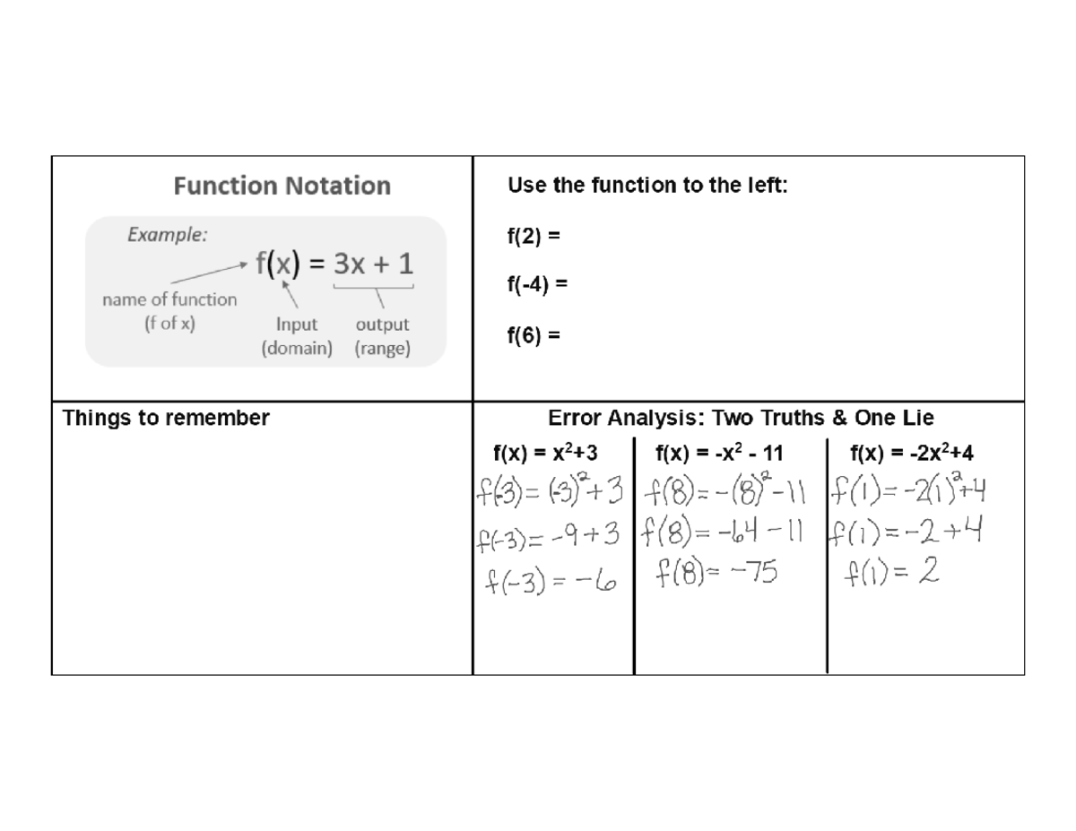 Function Notation CYU - vbsvbs - STAT 201 - Function Notation Example ...