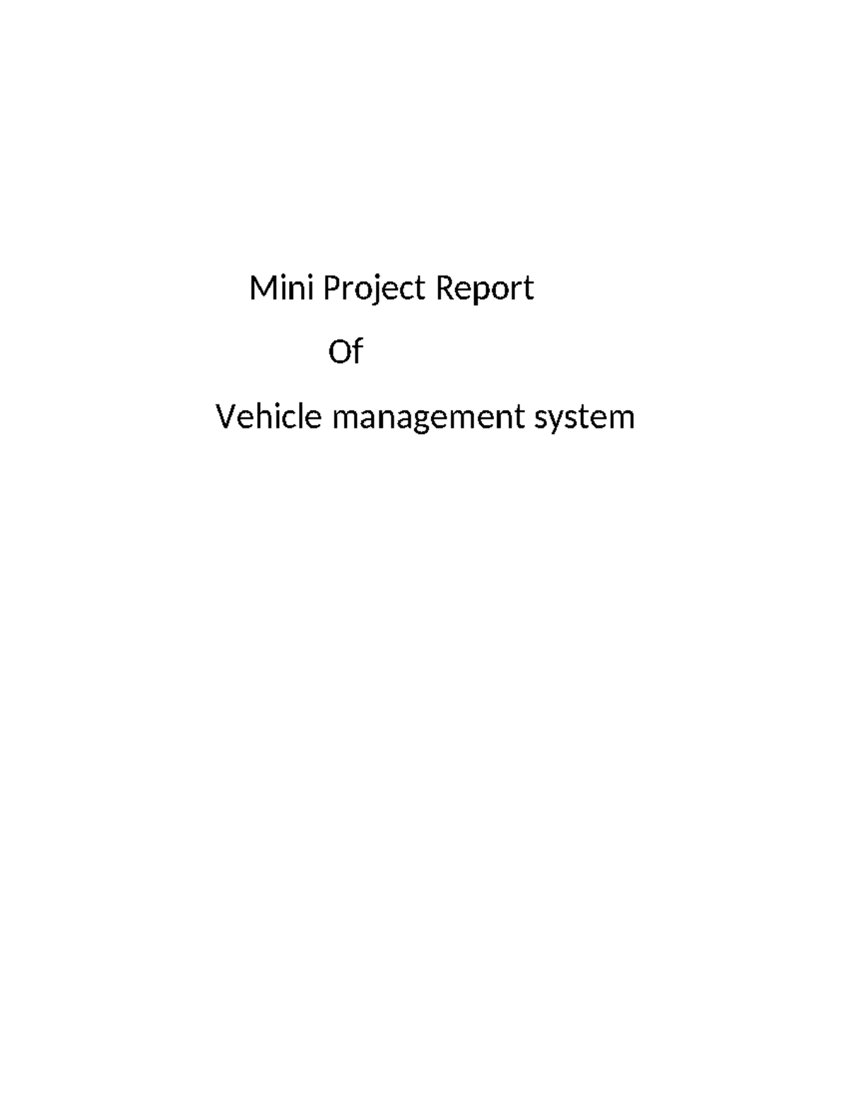 Mini Project Report amit - Computer Engineering - Mini Project Report ...
