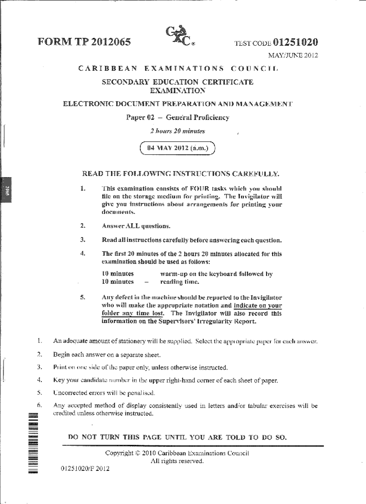 Edpm may2012 - Graded assignment - Studocu