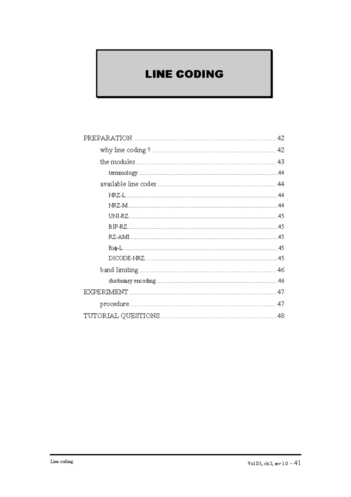 D1-05 - Line Coding Techniques Overview (ECE501) - Studocu
