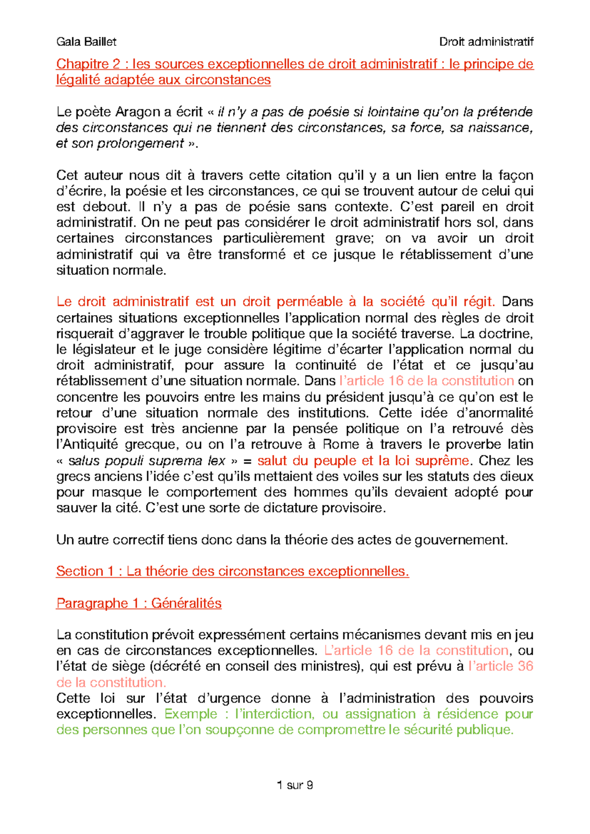 Chapitre 2 adm t1 - cours de droit administratif - Chapitre 2 : les ...