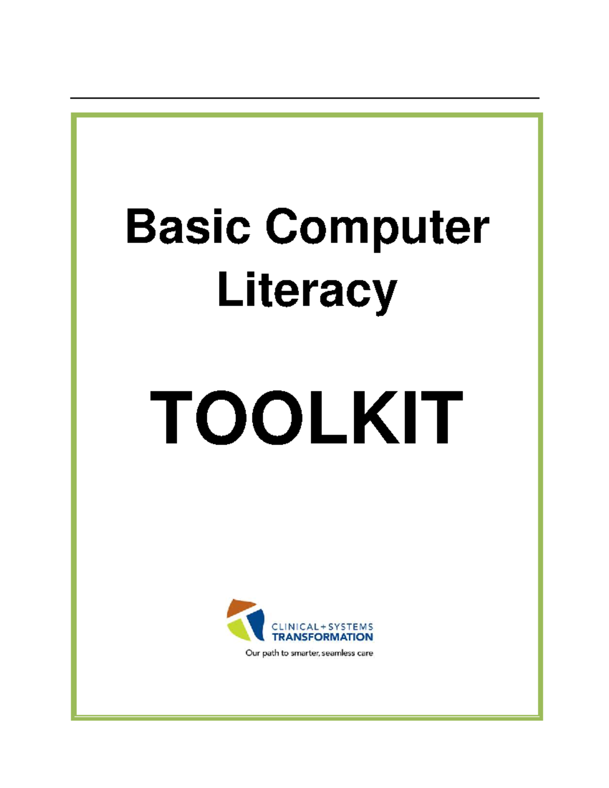 Basic Computer Skills Toolkit: Essential EHR Training Guide - Studocu