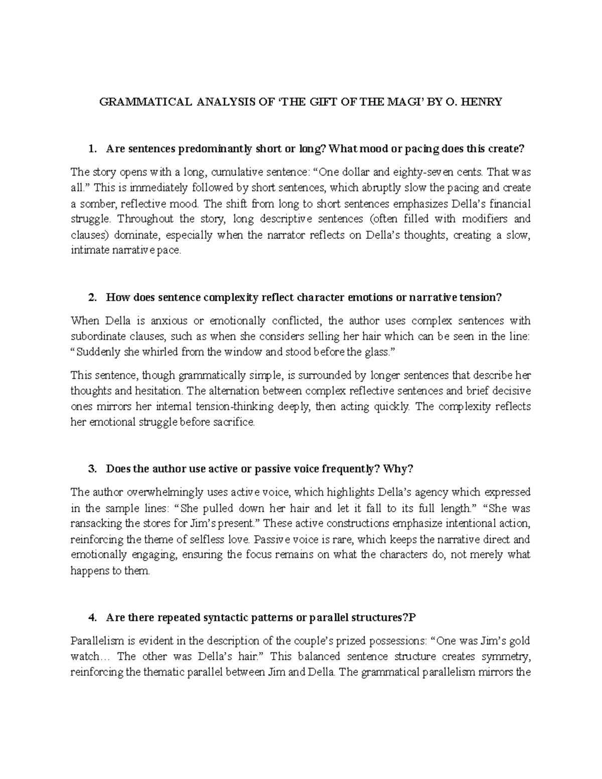 GRAMMATICAL ANALYSIS OF 