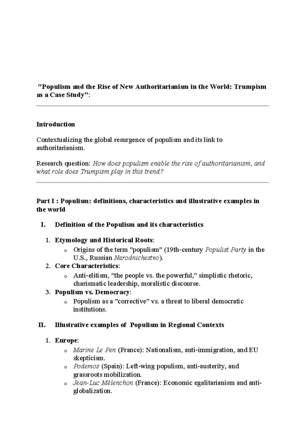 Populism and the Rise of New Authoritarianism: A Case Study on Trumpism ...