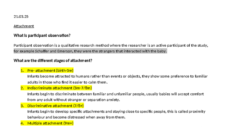 21.03.25 Attachment: Understanding Participant Observation & Stages ...